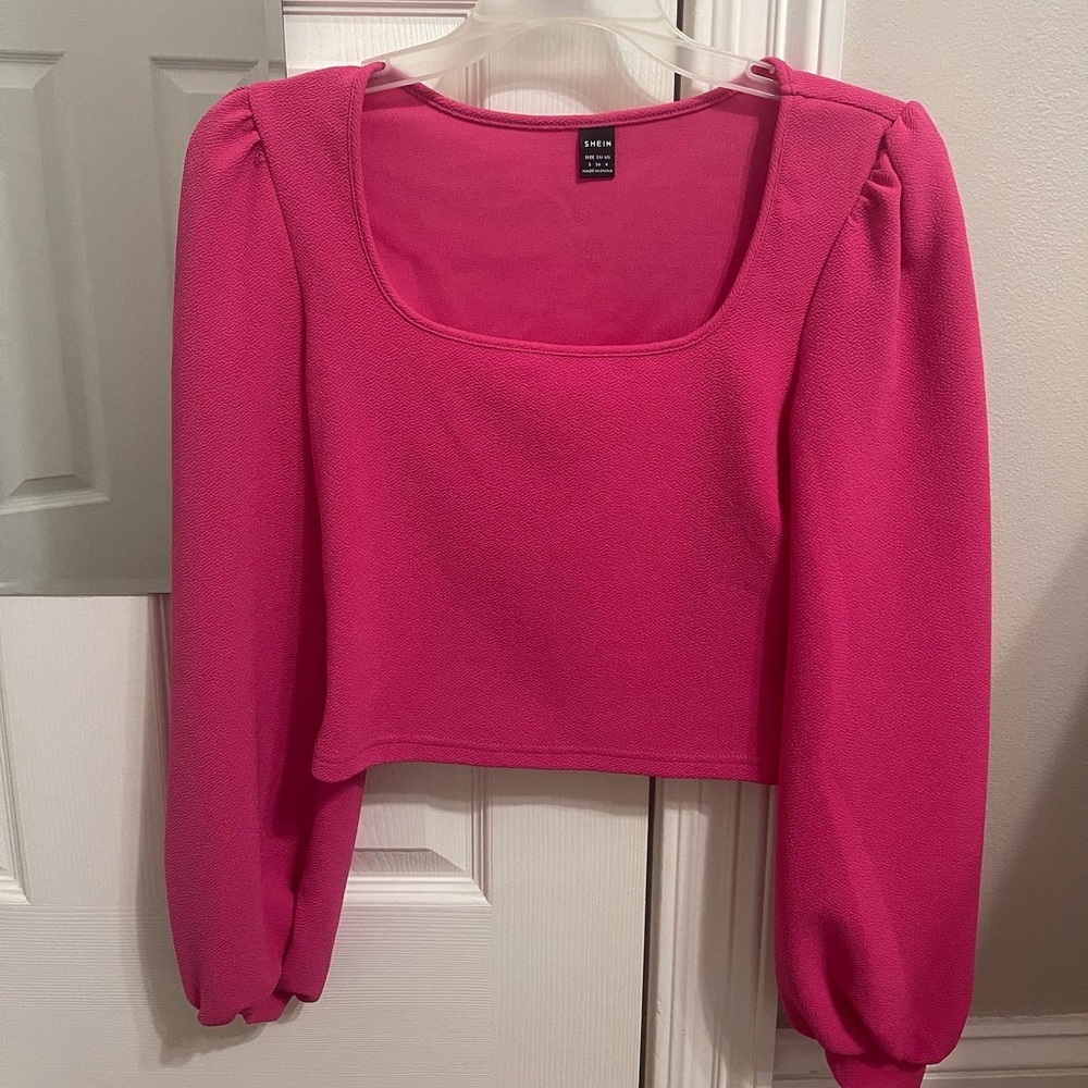 shein long sleeve crop top